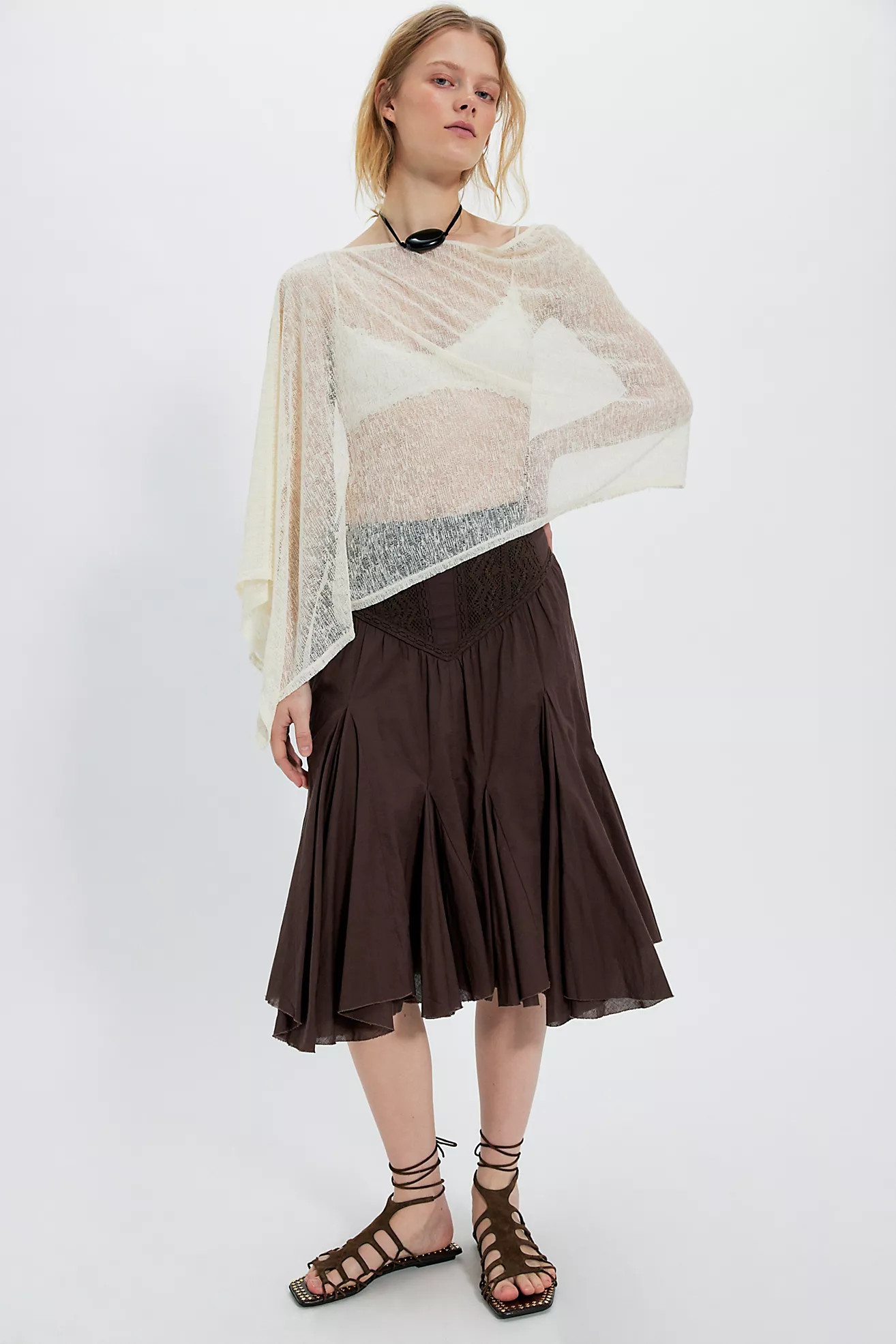 FP One Frida Godet Midi Skirt | Free People (UK)