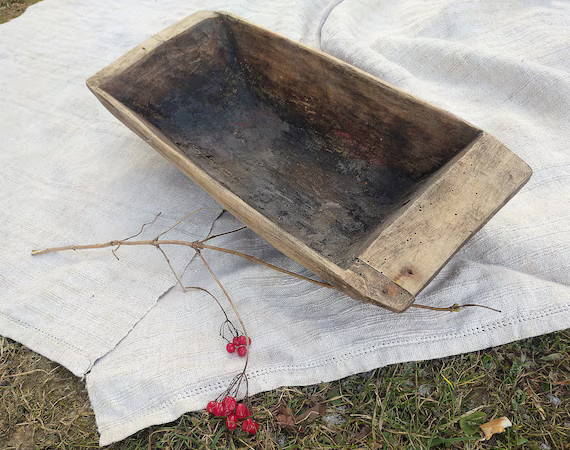 Rustic decor bowl Large wooden bowl Antique dough bowl Wood bowl Primitive antiques Country home ... | Etsy (US)