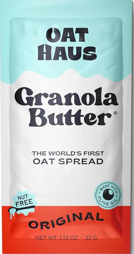 Oat Haus Original Granola Butter Packets | Peanut-free, Almond (Tree-Nut) Free, & School-Safe (To... | Amazon (US)