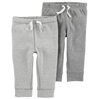 carter's® Newborn 2-Pack Pull-On Pant in Grey | buybuy BABY