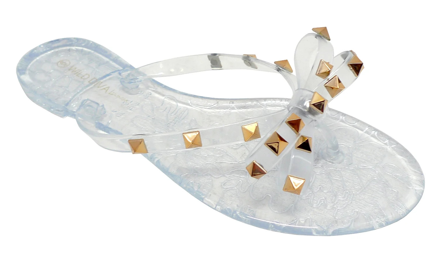 Joanie172 by Wild Diva, Womens Slingback T Strap Jelly flip Flop Ankle Strap Thong Sandals (Rivet... | Walmart (US)