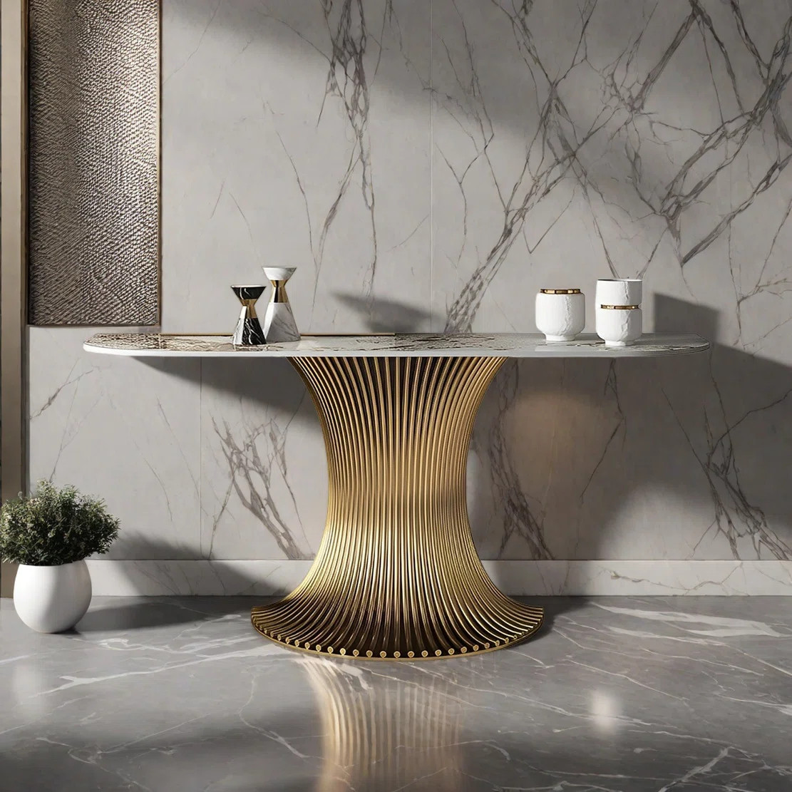 Modern Luxury Art Console Table | Wayfair North America