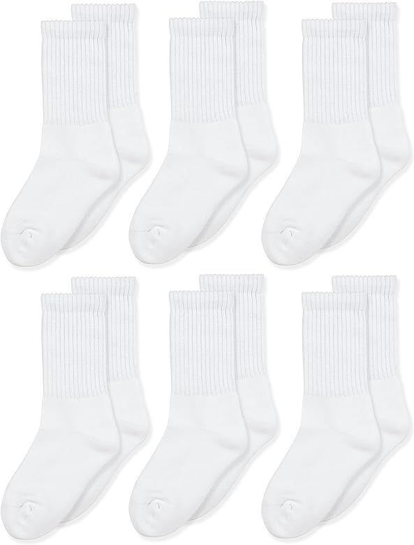 Jefferies Socks Boys Seamless Toe Athletic Crew 6-pack | Amazon (US)