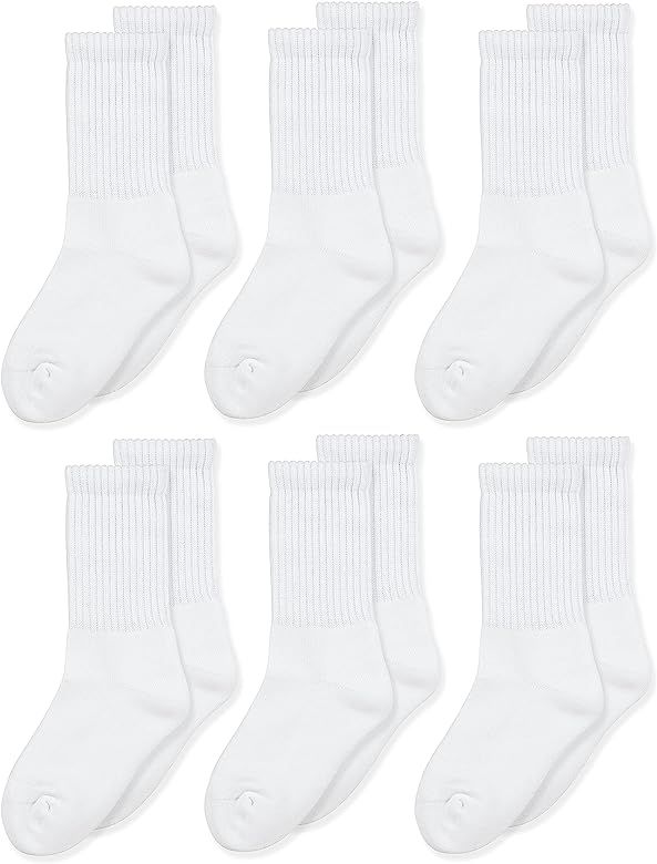 Jefferies Socks Boys Seamless Toe Athletic Crew 6-pack | Amazon (US)