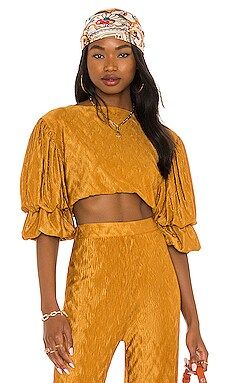 House of Harlow 1960 x REVOLVE Sevigny Top in Gold from Revolve.com | Revolve Clothing (Global)