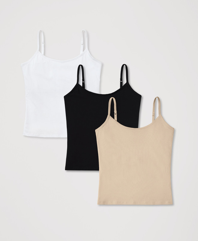 Women’s Everyday Shelf Bra Cami 3-pack made with Organic Cotton | Pact | Pact Apparel