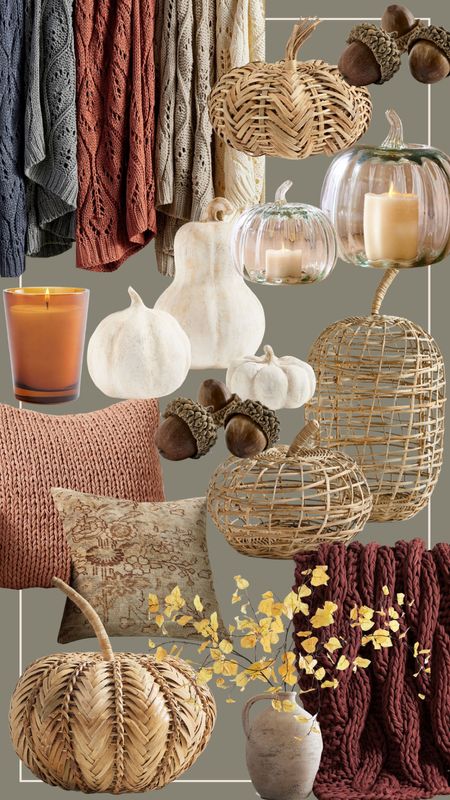 Sharing some favorite fall decor from Pottery Barn that is on sale! Faux pumpkins, cozy throw pillows and blankets, home decor and more🍂

#LTKhome #LTKsalealert #LTKSeasonal