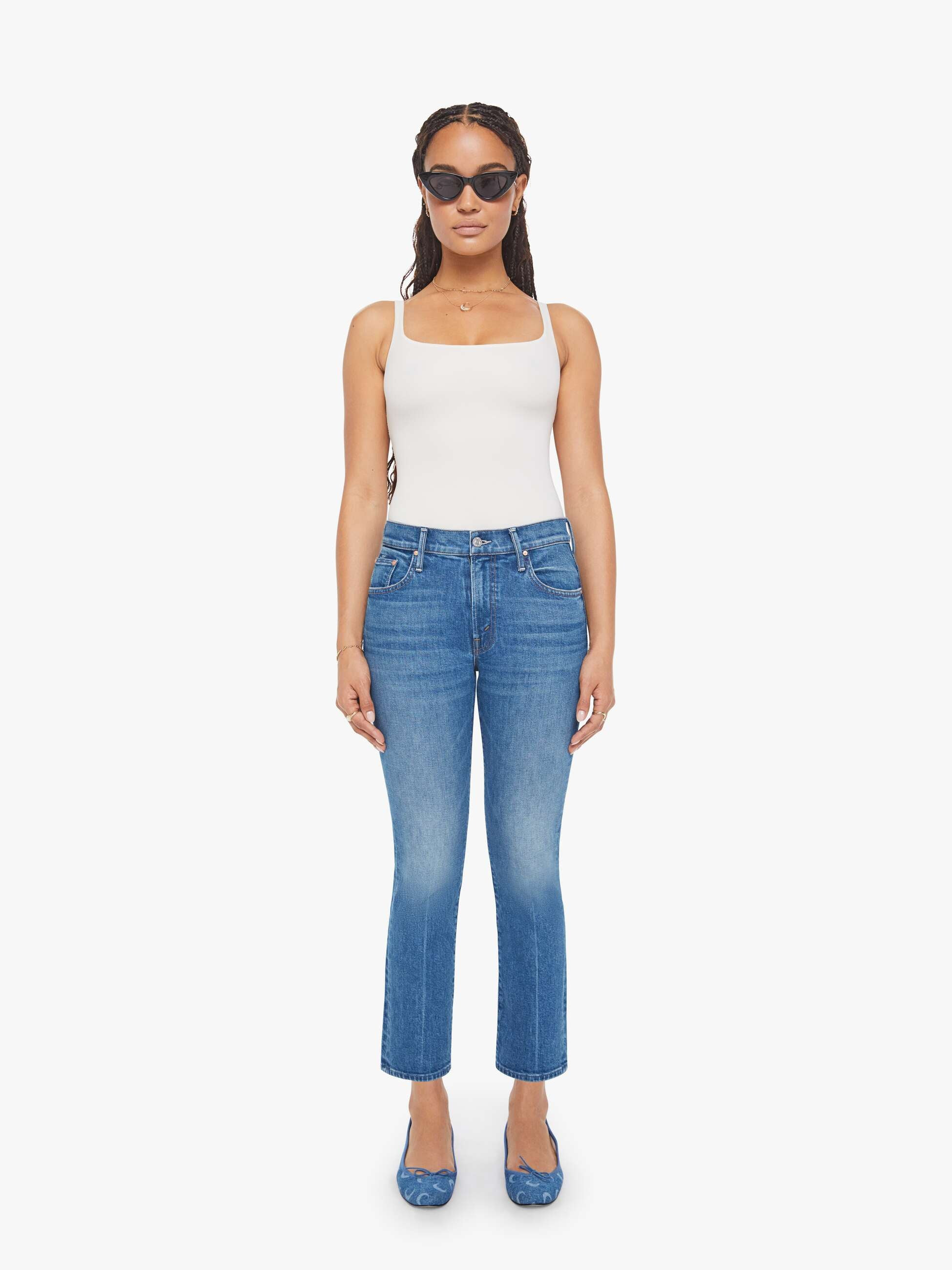 PETITES The Lil Insider Ankle - Get Two Birds Stoned | Mother Denim