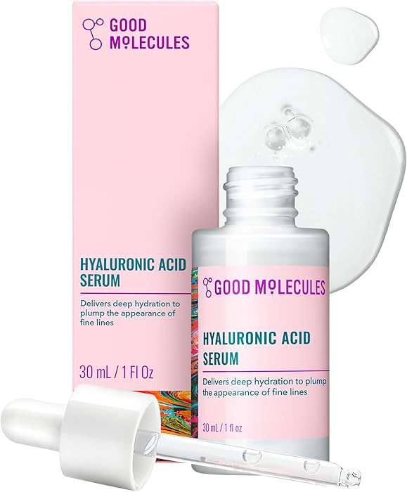 Good Molecules Hyaluronic Acid Serum - 1% Hyaluronic Acid Non-greasy Ultra Hydrating Serum, Facia... | Amazon (US)