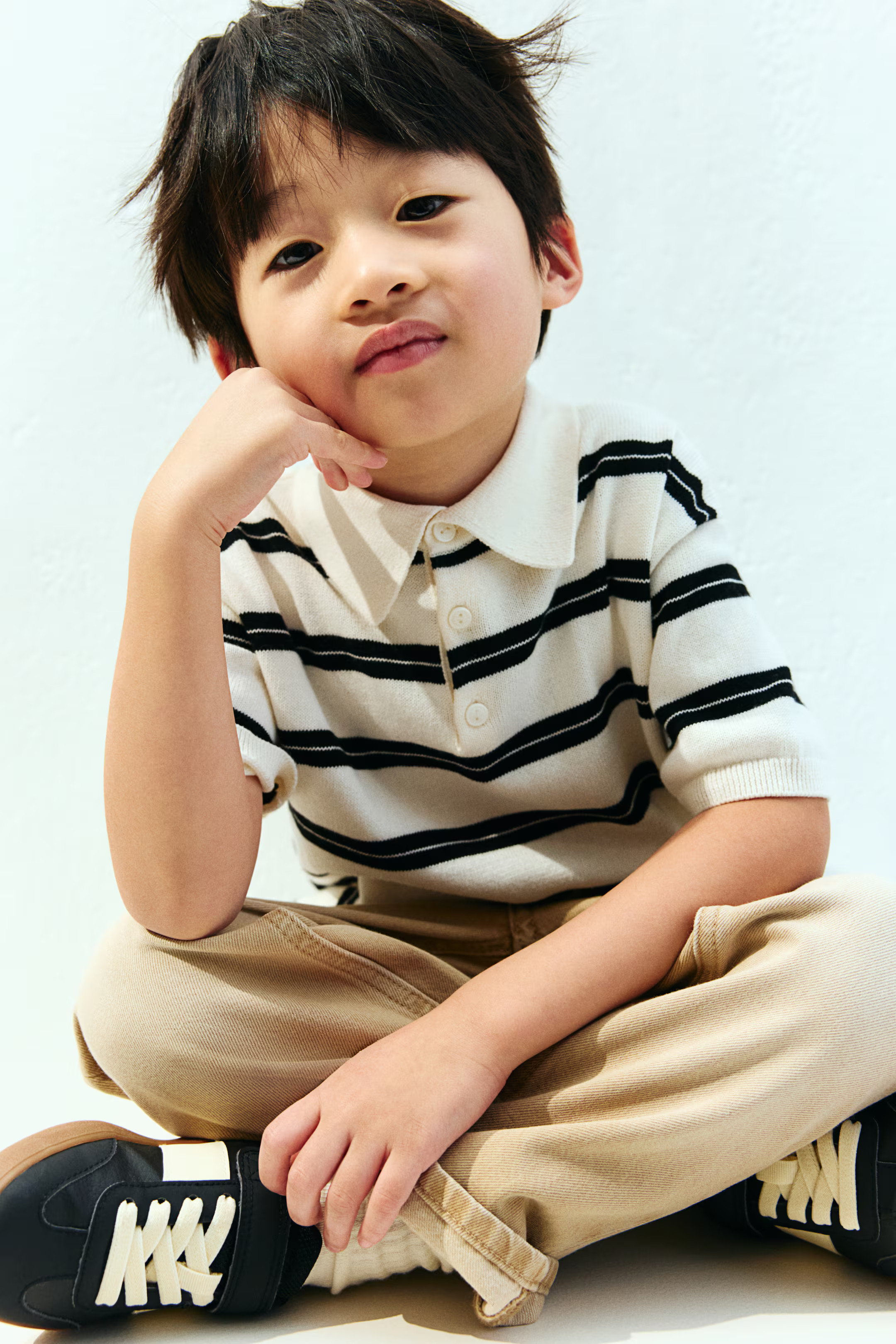 Cotton-Knit Polo Shirt | H&M (US + CA)