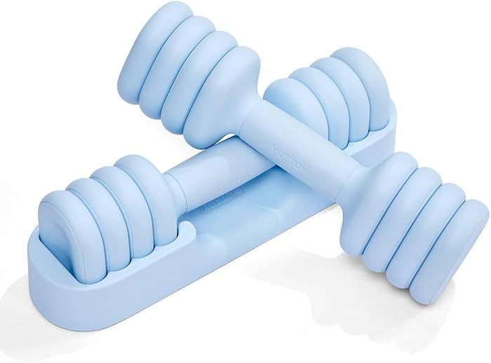 YOTTOY Adjustable Dumbbell Set of 2, 4-in-1 Hand Weights for Women at Home, Compact Free Weights ... | Amazon (US)