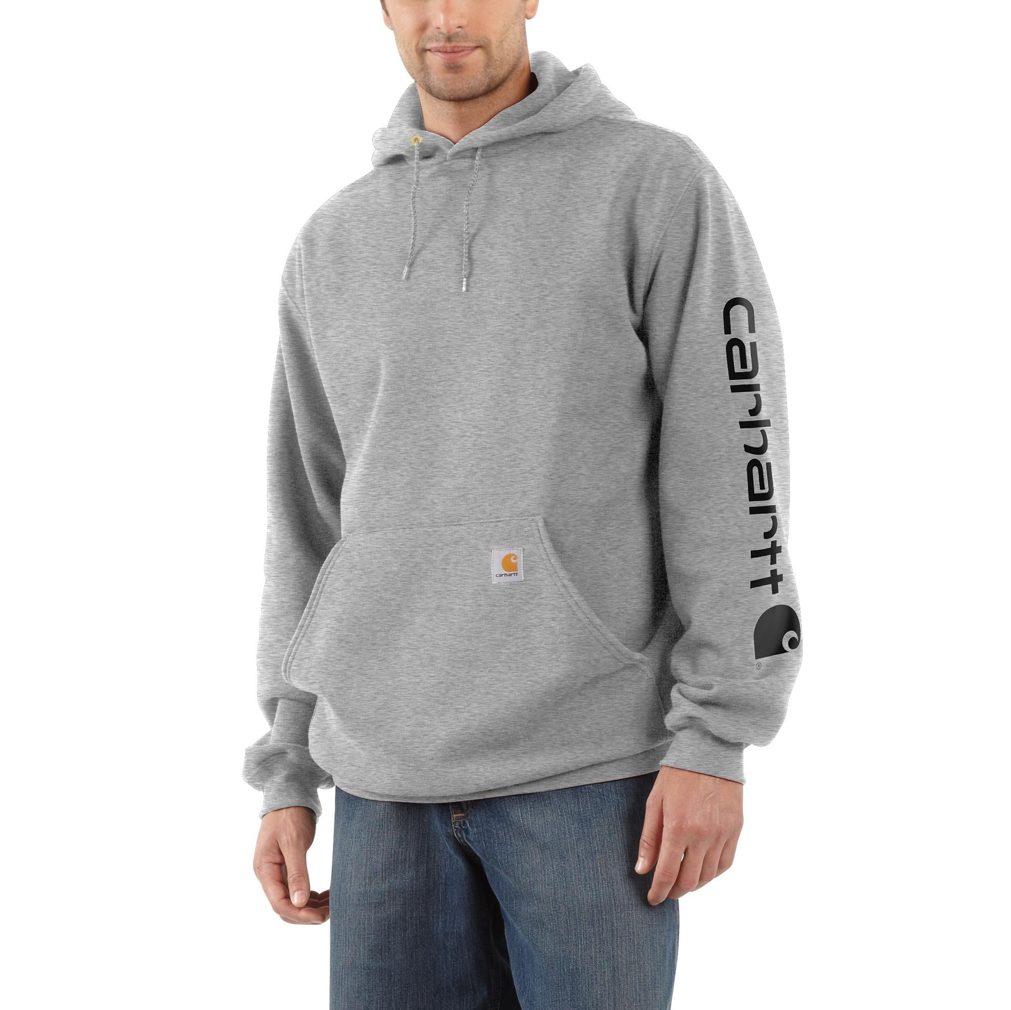 Carhartt Men's Gray Medium weight Fleece Long sleeve Graphic Sweatshirt ( 4XL ) Polyester | K288-E204XLTLL | Lowe's