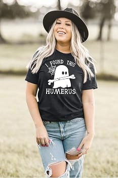 Halloween Shirt Women I Found This Humerus Ghost Shirts Funny Nurse Spooky Graphic Tee Halloween ... | Amazon (US)