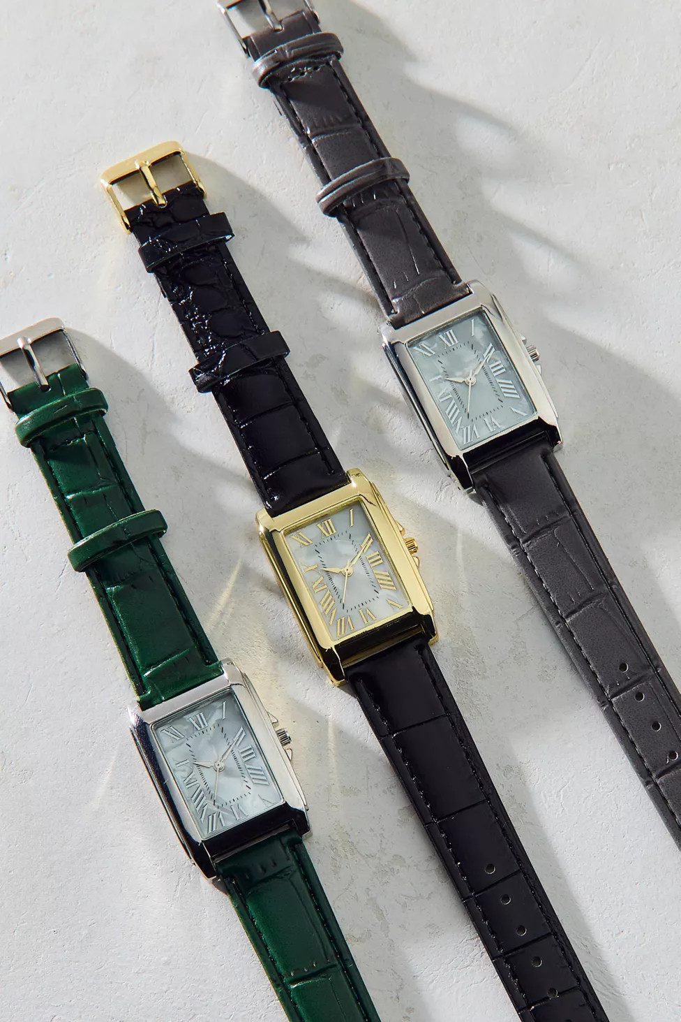 Otis Croc-Embossed Faux Leather Watch | Urban Outfitters (US and RoW)