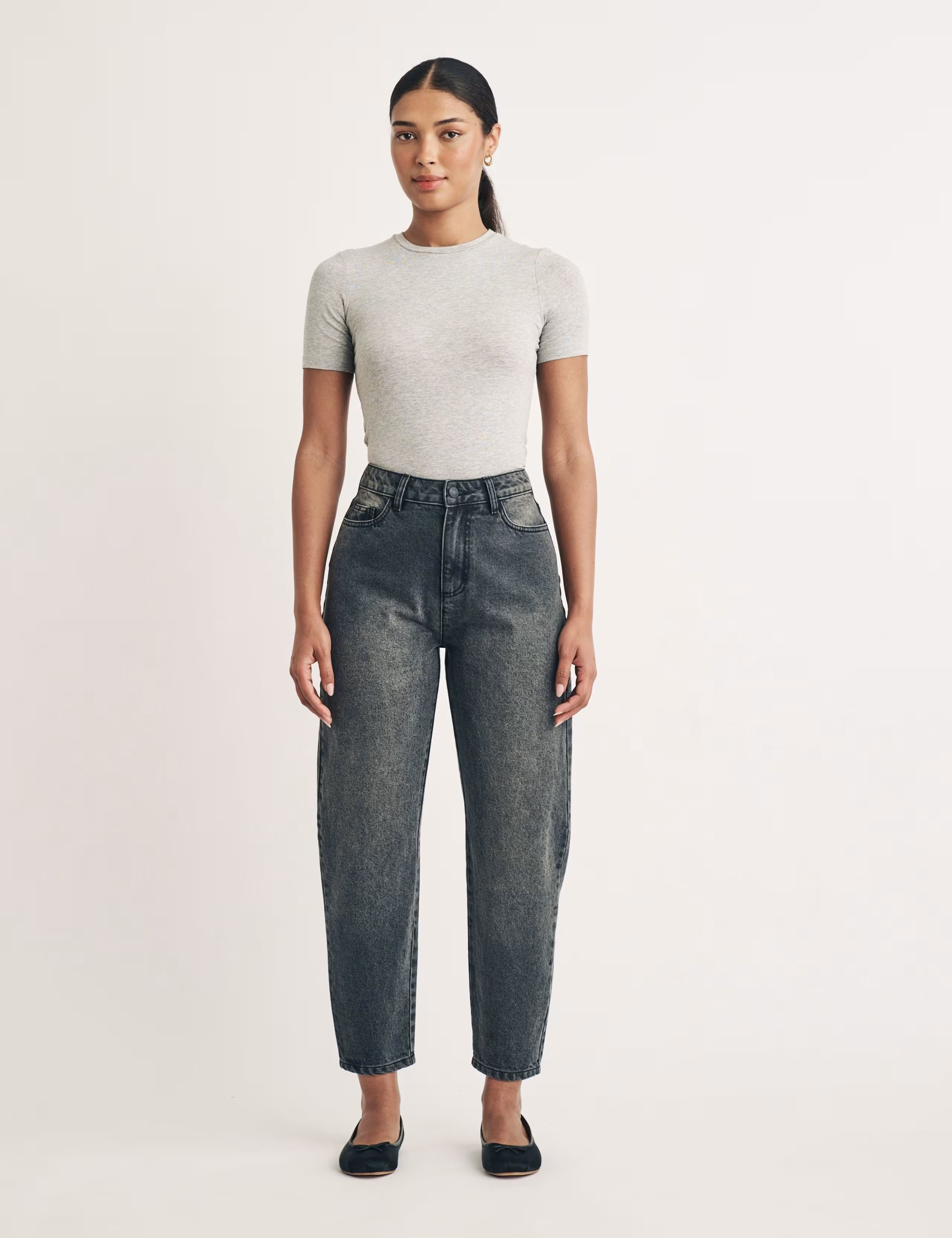 High Waisted Barrel Leg Jeans | Marks & Spencer (UK)