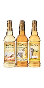 Jordan's Syrups Sugar Free Dessert Trio, Glazed Donut, Cinnamon Roll, and Maple Bourbon Pecan 750... | Amazon (US)