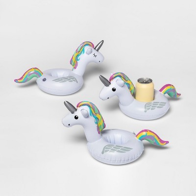 Unicorn Beverage Boats White 3pk - Sun Squad™ | Target