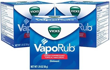 Vicks VapoRub, Chest Rub Ointment, Relief from Cough, Cold, Aches, & Pains with Original Medicate... | Amazon (US)