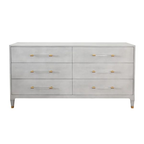 Maren 36.25'' Tall Solid Wood 6 - Drawer Accent Chest | Wayfair North America