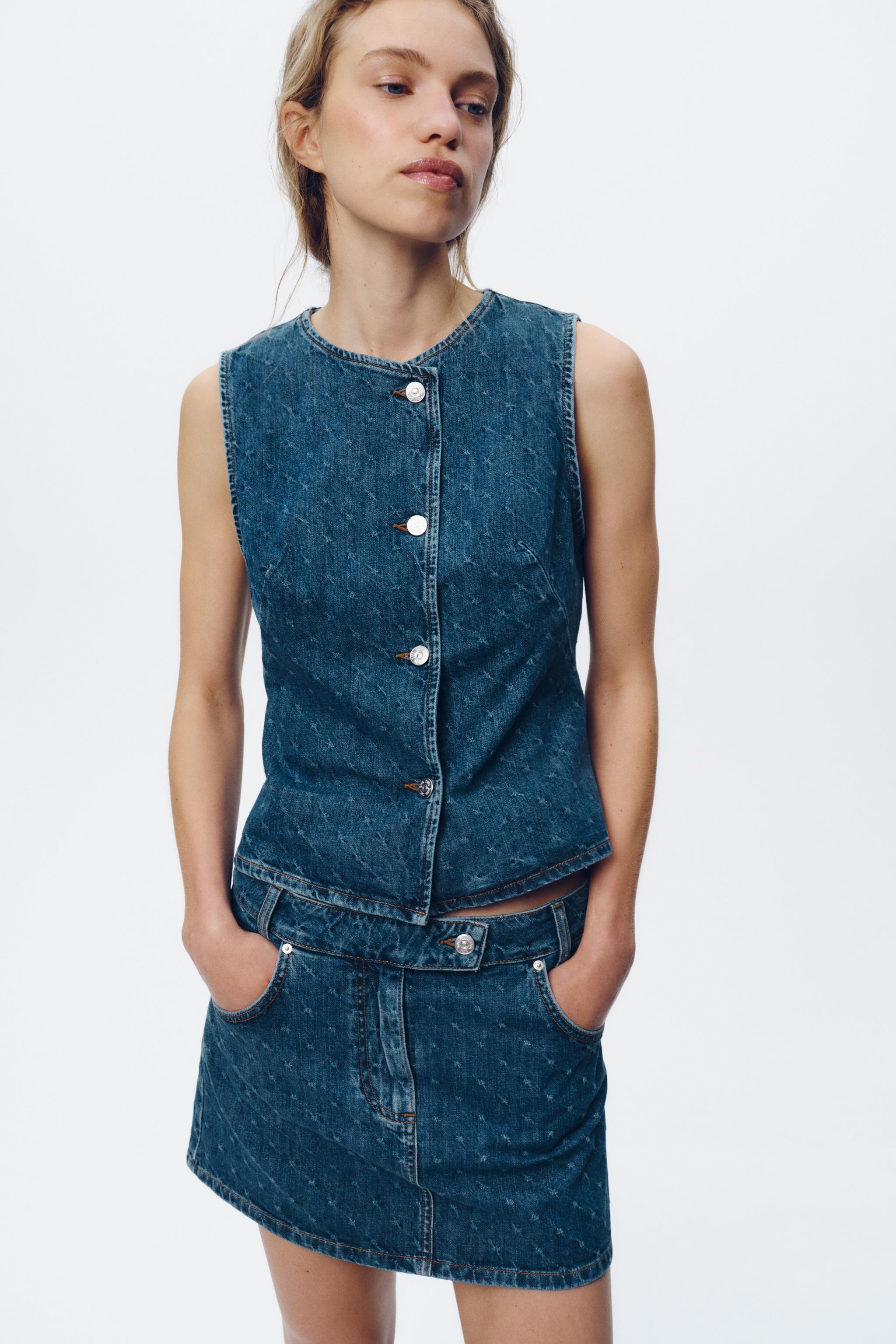 Z1975 DENIM VEST | Zara US