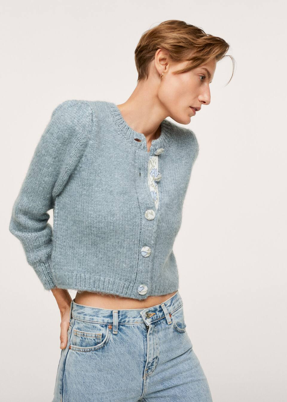 Chunky knit cardigan -  Women | Mango USA | MANGO (US)