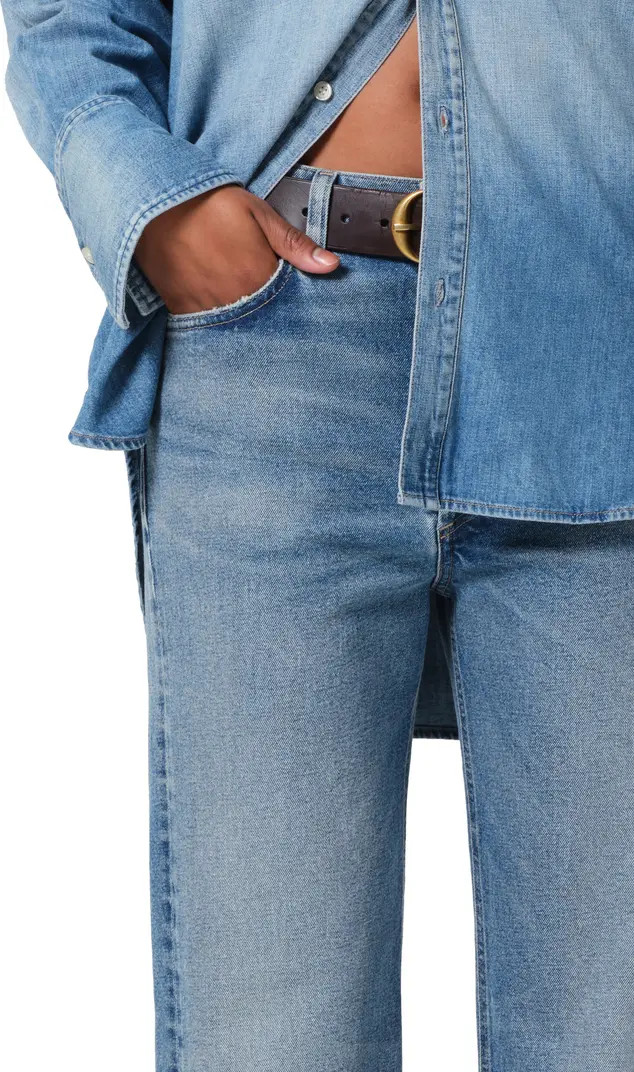 Delfina High Waist Ankle Straight Leg Jeans | Nordstrom