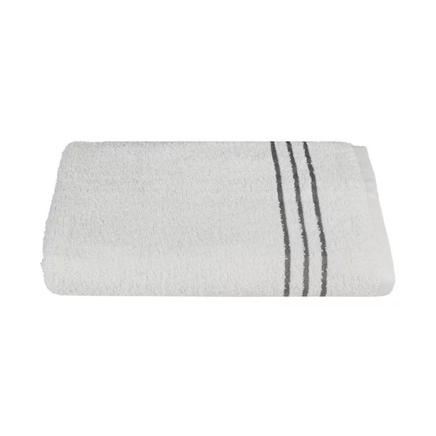 Mainstays Soft & Plush Cotton Bath Towel, White - Walmart.com | Walmart (US)