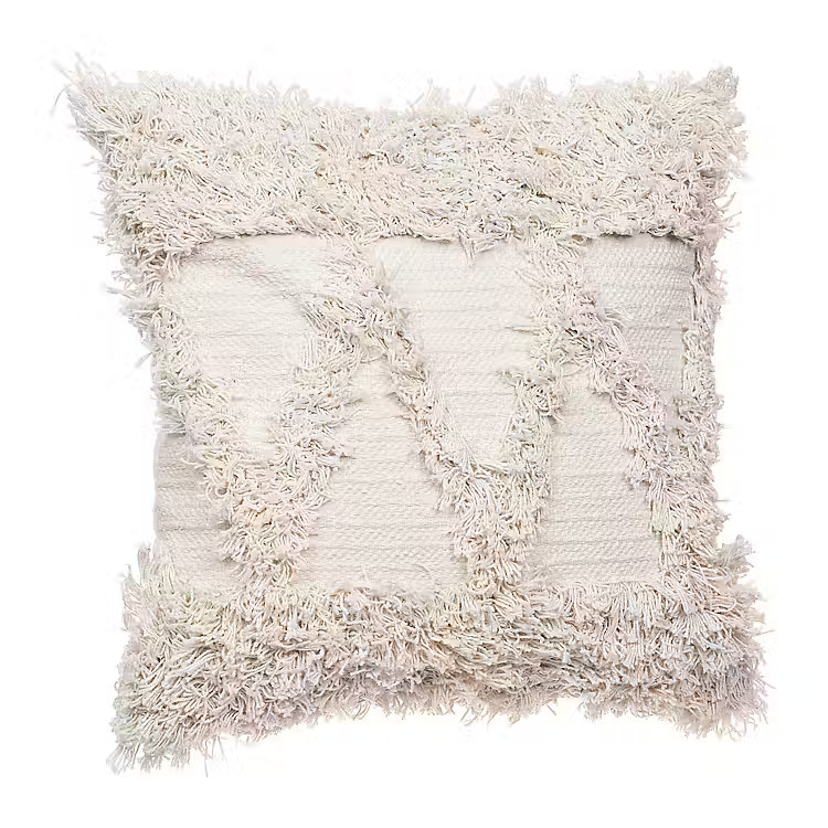 New! Ivory Alfie Pillow | Kirkland's Home