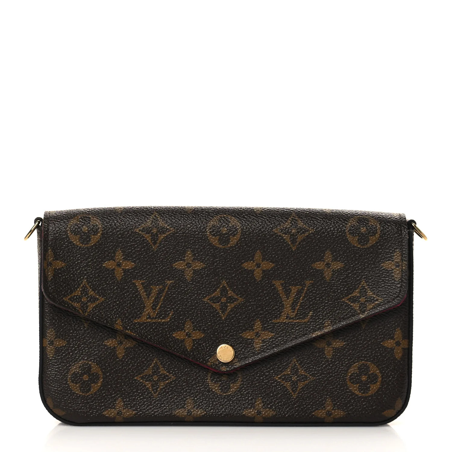 Monogram Pochette Felicie Chain Wallet Fuchsia | FASHIONPHILE (US)