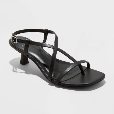 Women's Reggie Toe Thong Strappy Heels - A New Day™ | Target
