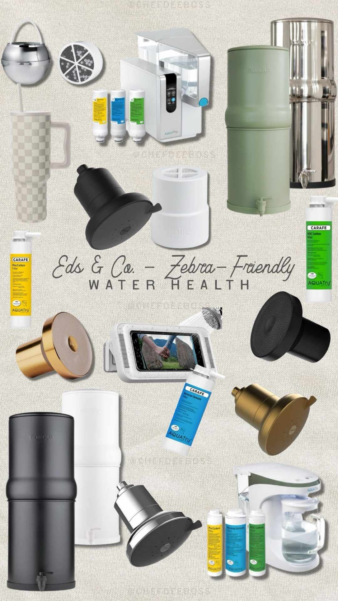 One of the most important things that you can do for your health is drinking safer water. While this should be the standard, our drinking water has a lot of issues and it’s important that we look into this so that we know how to choose the correct filter. Most large cities in the United States will have issues with “chlorine byproducts” in the water, which means that we should filter them! These two water filters do a great job at that and the water filter heads also do a great job for what’s on the market currently! 

#LTKfoodie #LTKGiftGuide #LTKselfcare