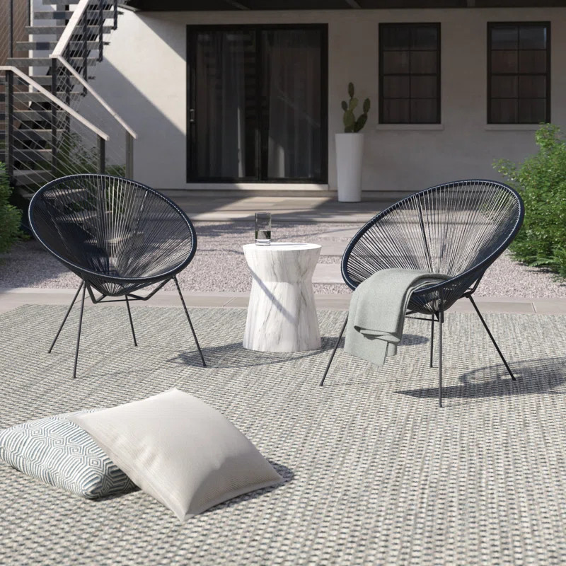 Aubrina 2-Pack Rope Patio Chair (Set of 2) | Wayfair North America