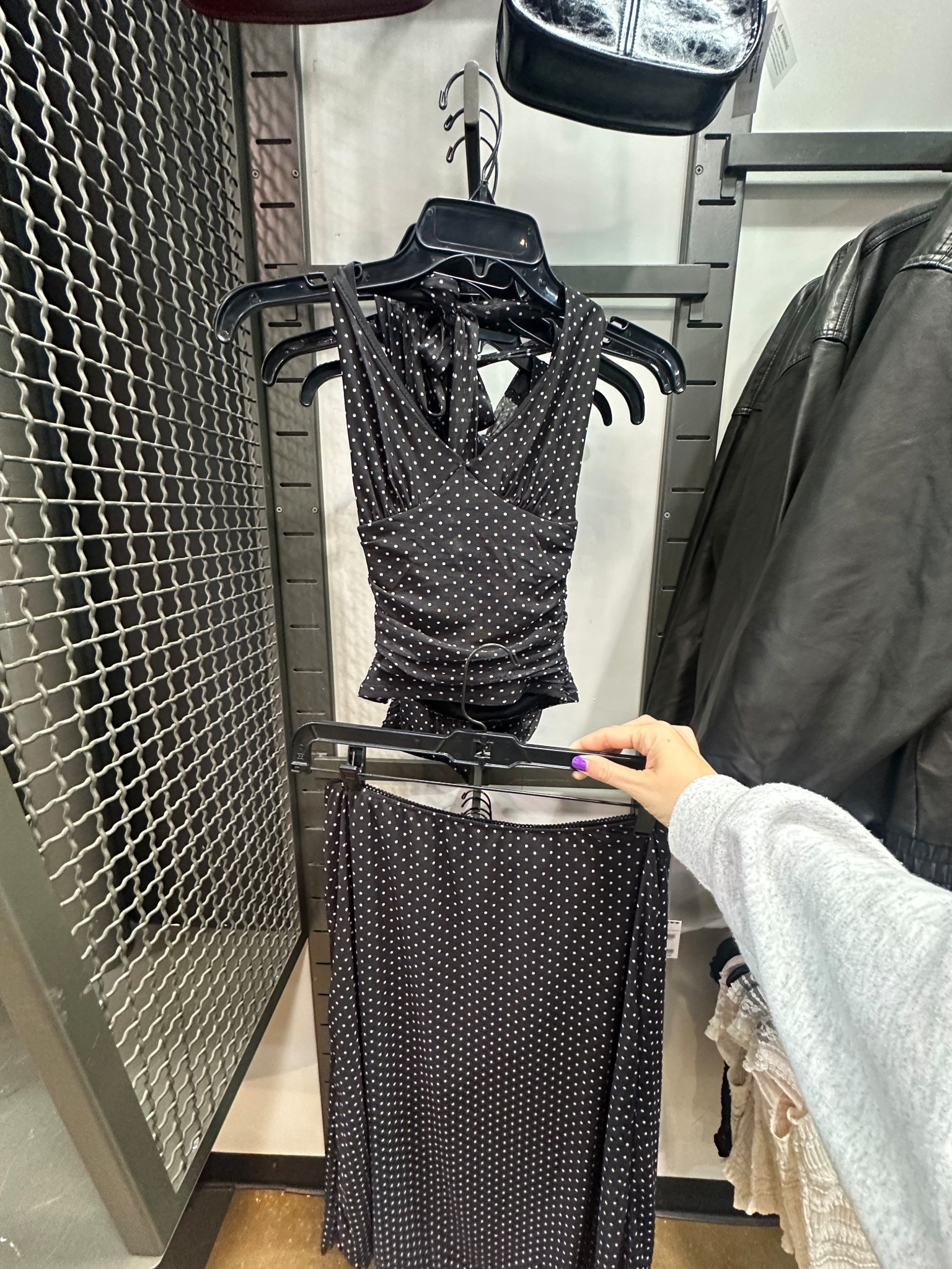 Love this polka dot skirt & top set! So adorable! The halter top is $24 & the skirt is $34! The cutest matching set for fall! Ranges from sizes XS-XL!

#LTKMidsize #LTKPetite #LTKFindsUnder50