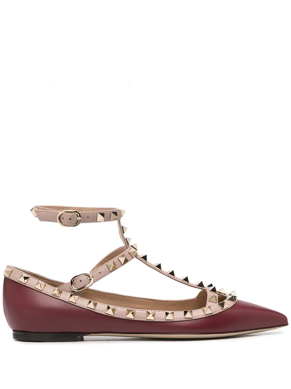 Valentino Garavani Rockstud Ballerina Shoes - Farfetch | Farfetch (CA)
