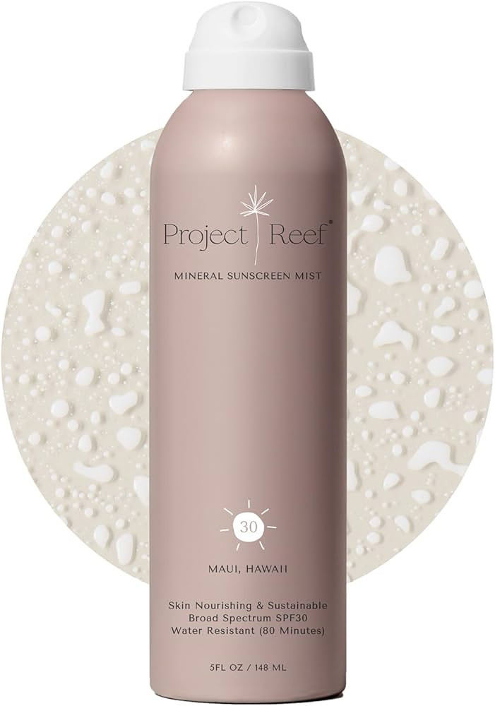 Project Reef SPF 30 Mineral Sunscreen Spray – Non-Aerosol, Reef-Safe Zinc Sunblock with Natural... | Amazon (US)
