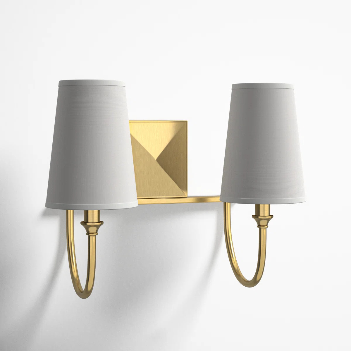 Alata 2 - Light Dimmable Vanity Light in Brass | Wayfair North America