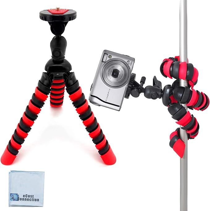 12" Inch Tripod w/Flexible Spider Disc Legs with Quick Release Plate and Bubble Level for All Cam... | Amazon (US)