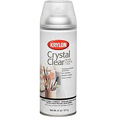 Krylon K01303007 Acrylic Spray Paint Crystal Clear Aerosol, Gloss Large Can, 11 Ounce (Pack of 1) | Amazon (US)