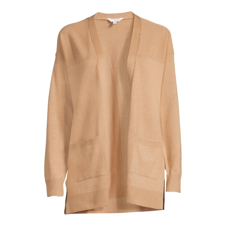 Time and Tru Women's Open Front Cardigan Sweater - Walmart.com | Walmart (US)