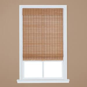 Home Decorators Collection Modern Farmhouse Cut-to-Size Honey Flat-Weave Cordless Light-Filtering... | The Home Depot