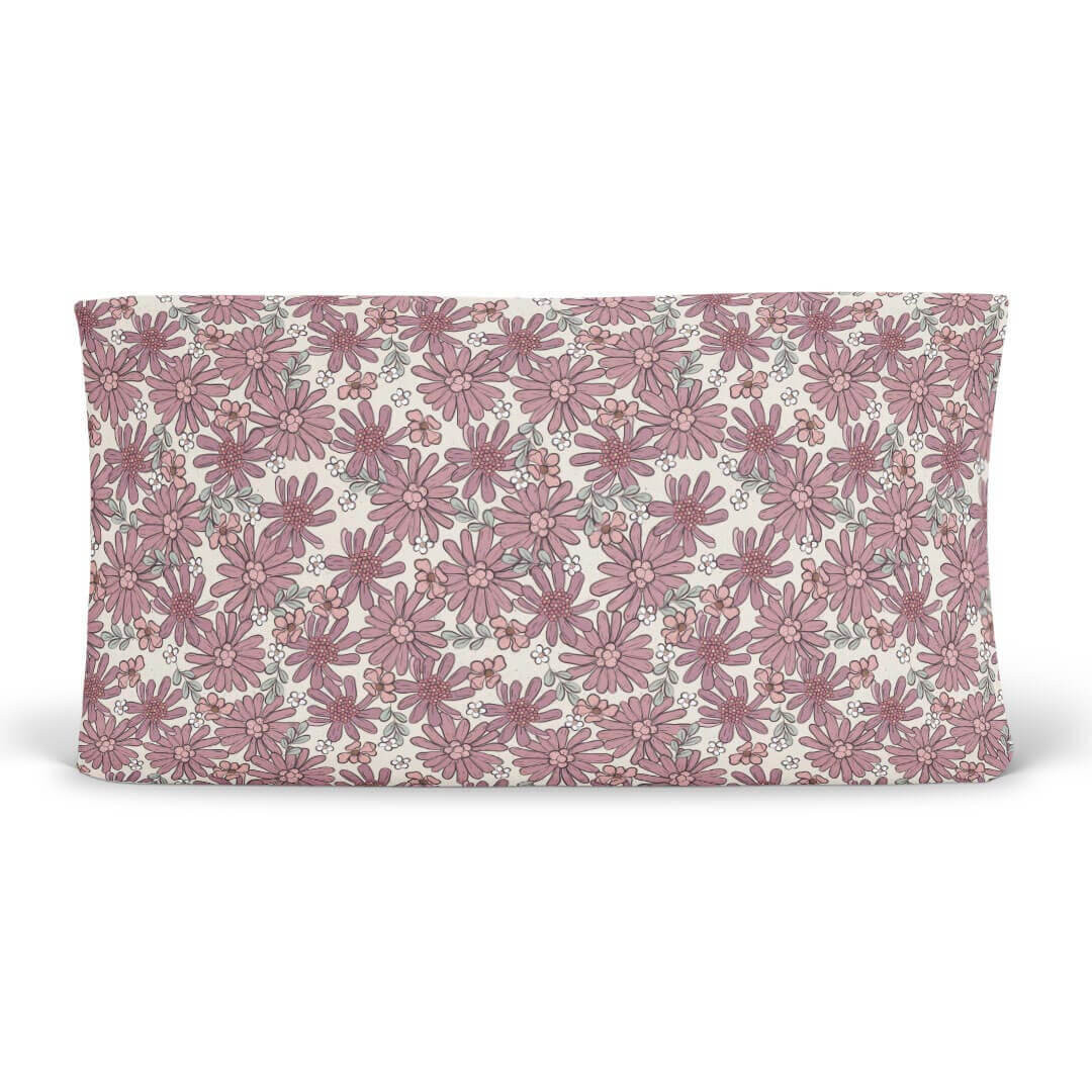Maya's Moody Floral Changing Pad Cover | Caden Lane