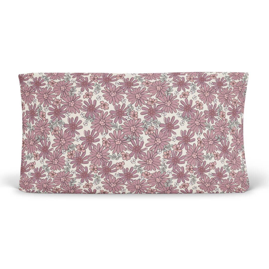 Maya's Moody Floral Changing Pad Cover | Caden Lane