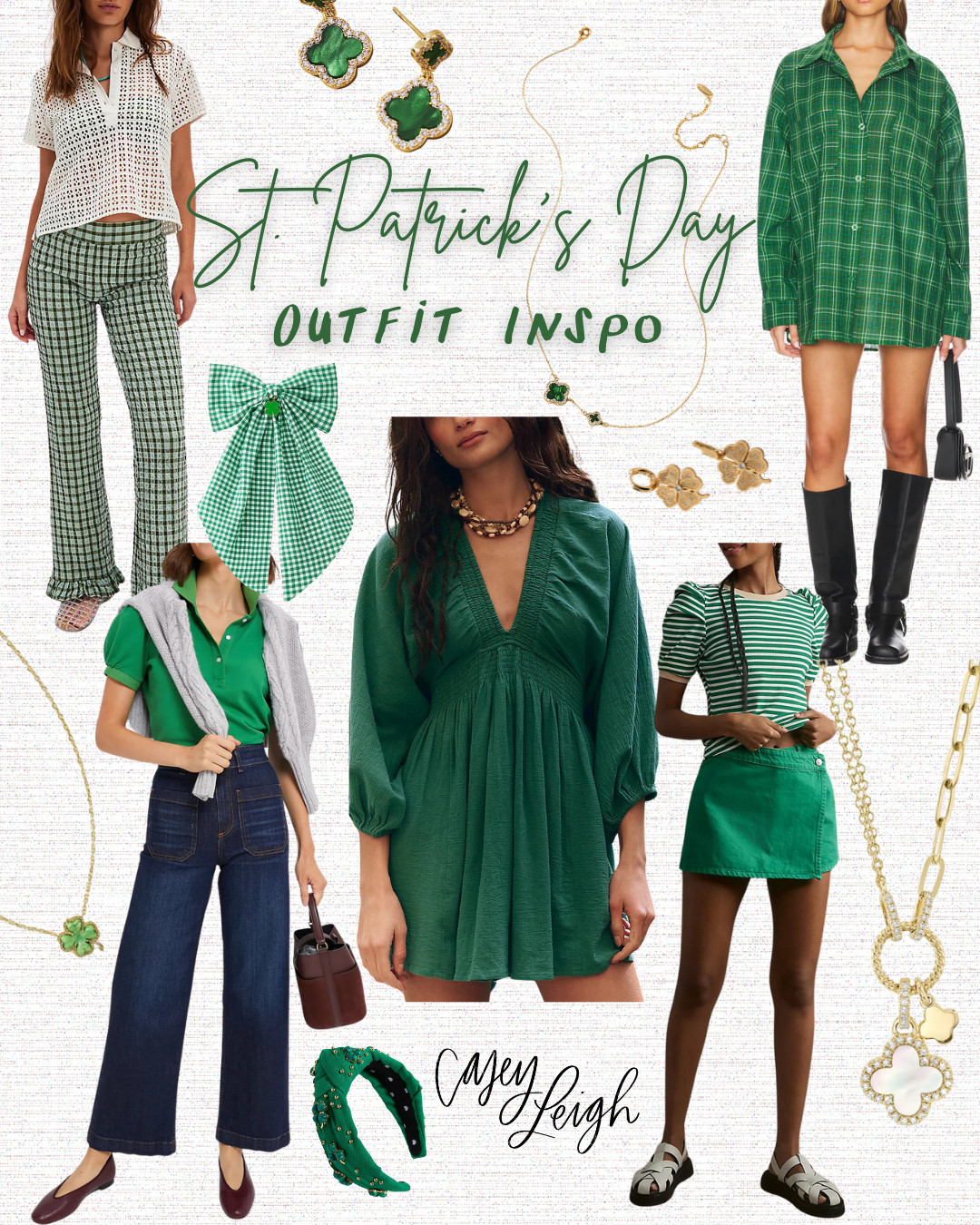 Feeling lucky in the cutest St. Patrick’s Day outfit inspo! 🍀✨ Whether you’re keeping it casual with a pop of green or going all out with festive accessories, I’ve rounded up the best looks to celebrate in style. Shop my faves and get ready to wear your lucky charm! 💚 #StPatricksDayStyle #LuckyLooks #FestiveFashion #LTKHoliday #GreenAndChic 

 #LTKSeasonal #LTKU #LTKStyleTip