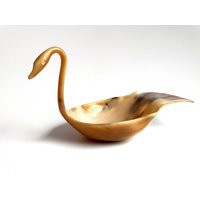 Vintage Swan Horn Bowl, Jewelry Dish, Hand Carved Natural Buffalo Decorative Rare, Bohemian, Asian, Oriental Boho Home Decor | Etsy (US)