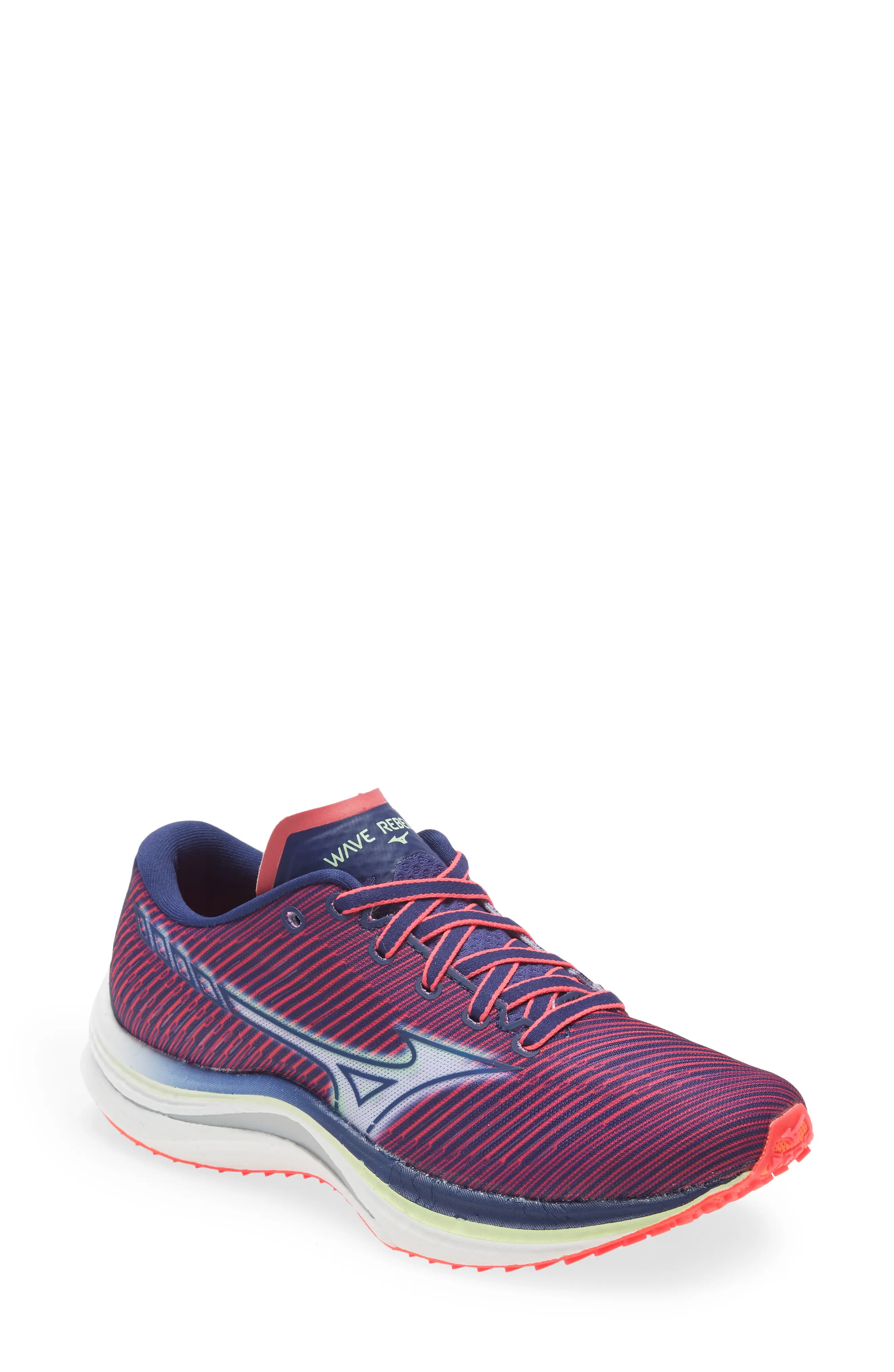 Mizuno Wave Rebellion Sneaker, Size 9.5 in Diva Pink-Indigo White at Nordstrom | Nordstrom