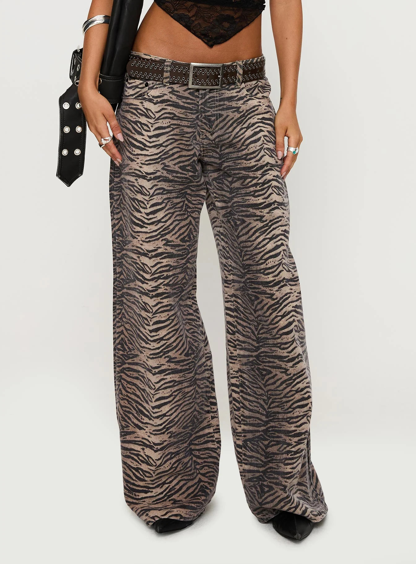 Radical Low Rise Baggy Jeans Tiger | Princess Polly US