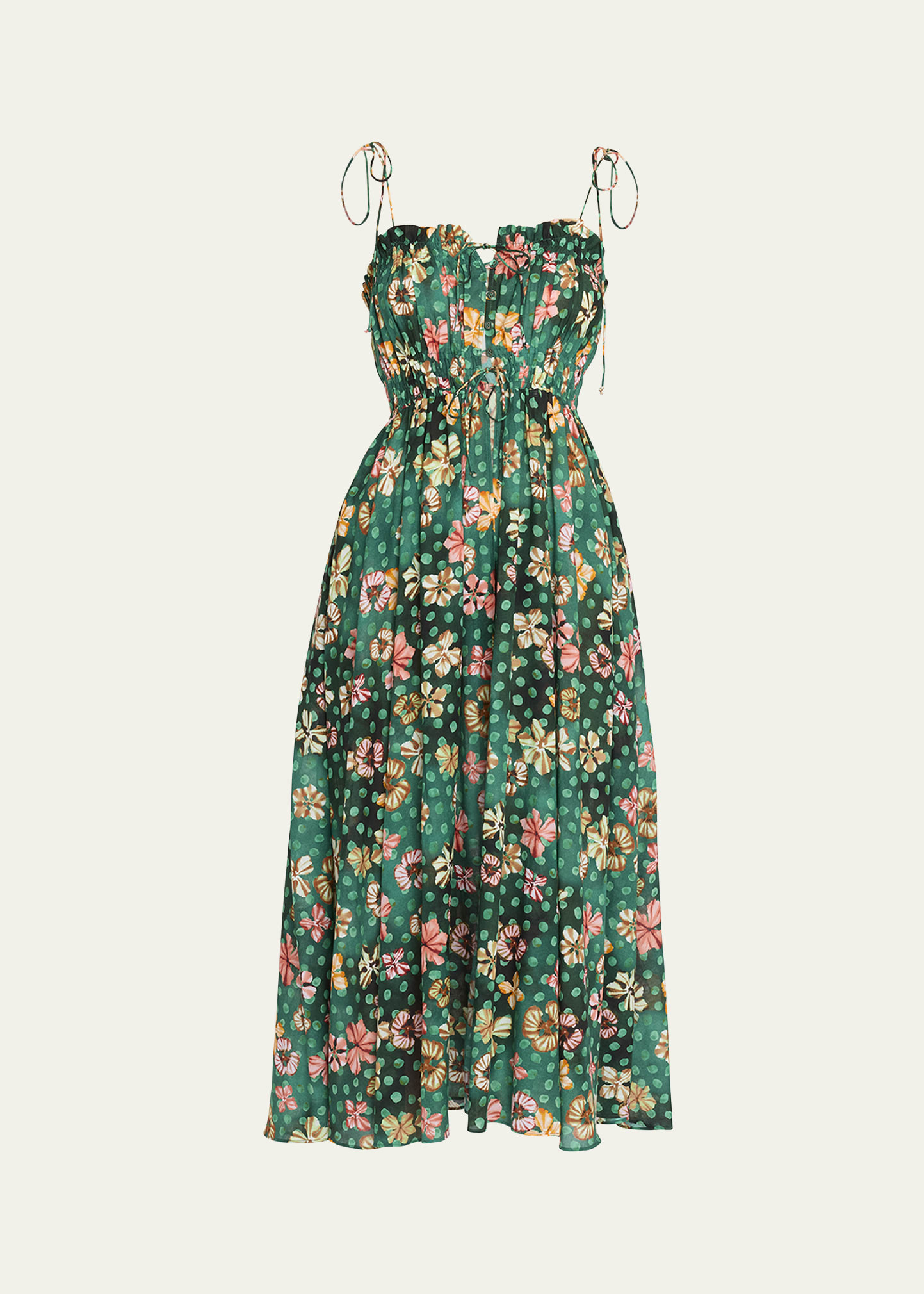 Ulla Johnson Asli Veridian Maxi Dress Coverup | Bergdorf Goodman