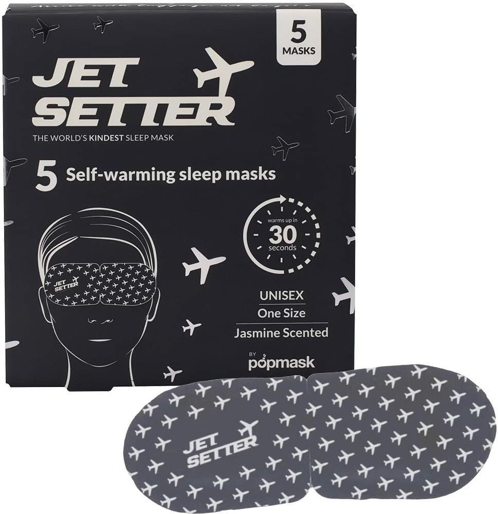 Popmask Jet Setter Self Warming Steam Eye Mask Compress - for Headache Relief, Dry Eyes, Puffy an... | Amazon (US)