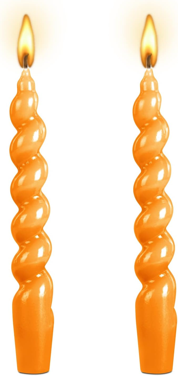 Spiral Taper Dinner Candles Conical Stick Candles H 7.5inch for Holiday Wedding Party Wax Unscent... | Amazon (US)