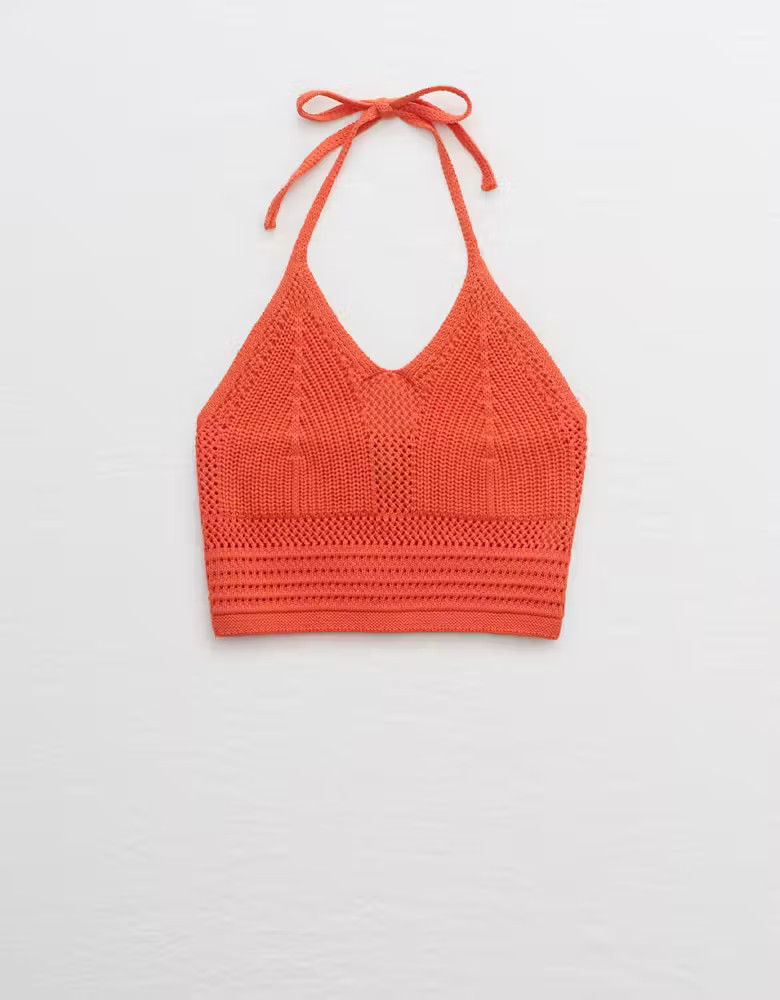 Aerie Crochet Halter Tank | American Eagle Outfitters (US & CA)